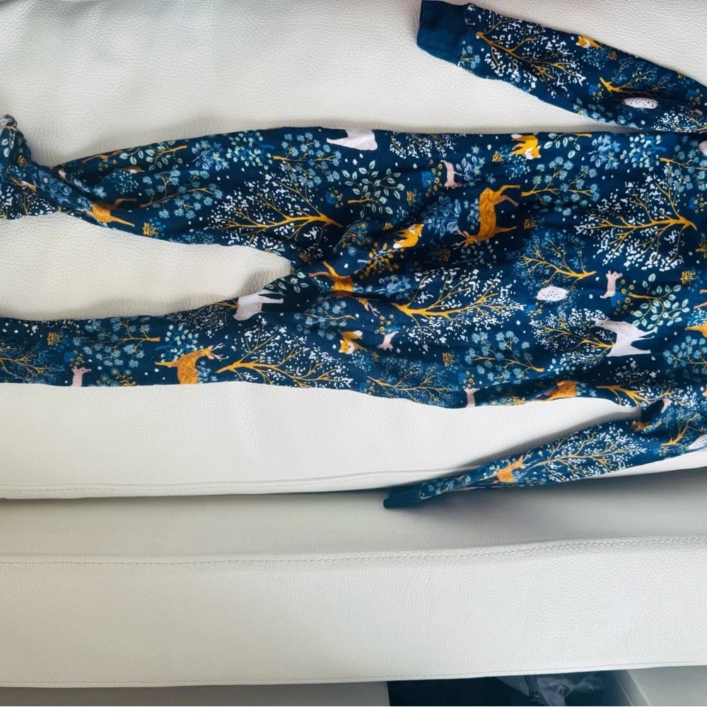 Baby Girl Carter's Deer Print Footie Pajamas 24 mo (2T)